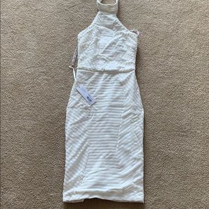 Gorgeous white bodycon halter dress | US size 4